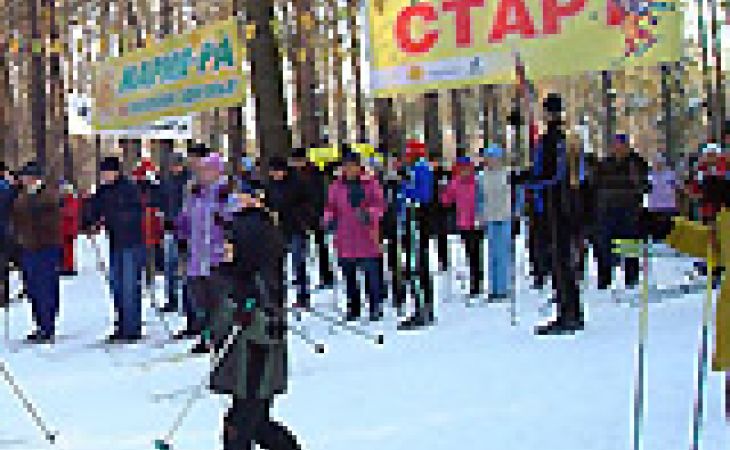 Барнаульцы массово посетили "Лыжню России"