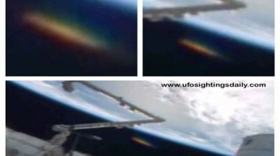 Гигантскую летающую тарелку засняли камеры международной космической станции
