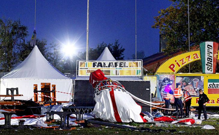 Ураган обрушил цирк-шапито в Бельгии и сорвал концерт Кончиты Вурст