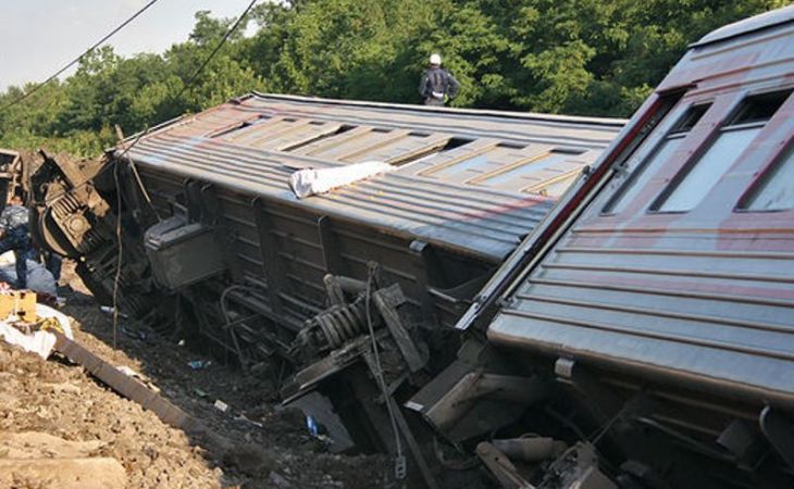 Железнодорожные пути, с которых сошел поезд на Сахалине, восстановлены после аварии