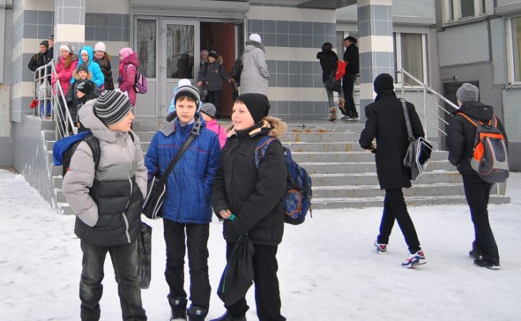 Алтайские школьники продолжают учиться, несмотря на морозы