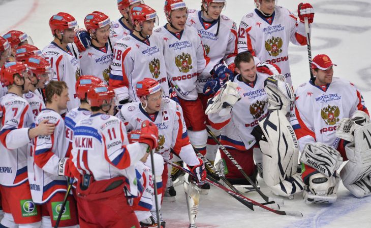 Сборная России по хоккею на первом месте после прошедших этапов Евротура