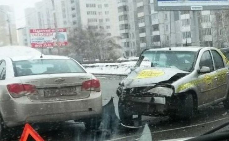 Массовое ДТП произошло в Барнауле