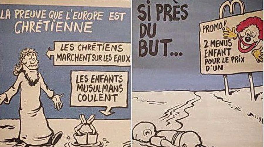 Французский журнал "Charlie Hebdo" вновь опубликовал антиисламские карикатуры