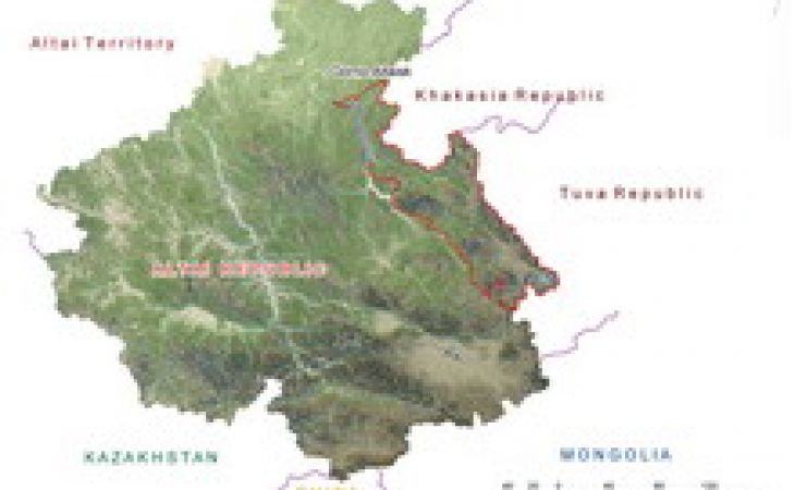 Физическая карта алтая