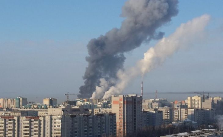 Ангар рядом с ТЭЦ-3 горел в Барнауле