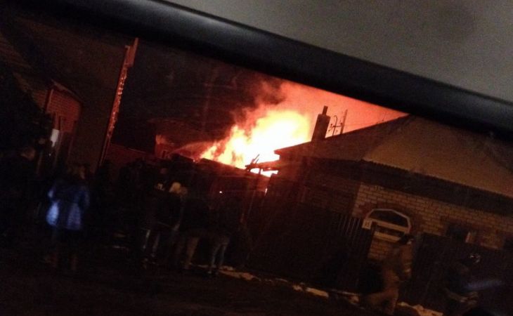 Страшный пожар произошел в Барнауле