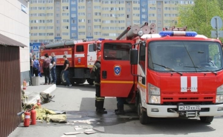 Пожар произошел в ТЦ "Весна"накануне в Барнауле