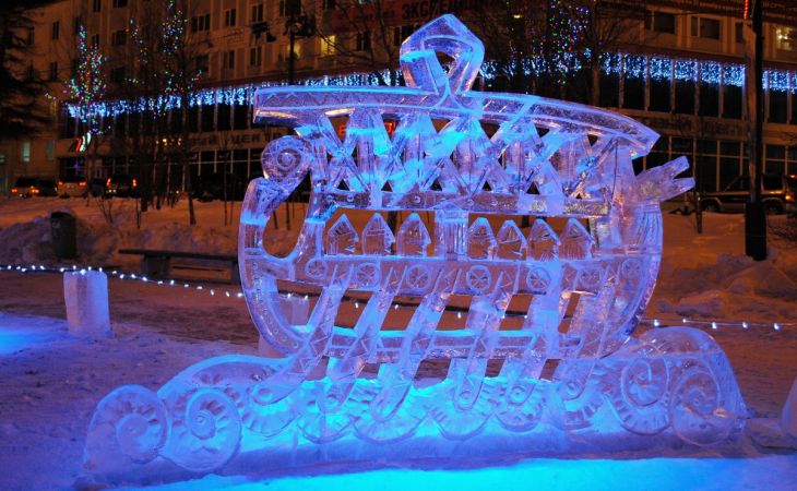 Конкурс ледяных фигур проведут к Новому году в Барнауле