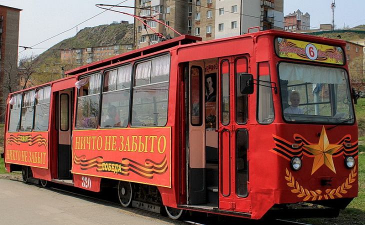Акция "Домой с Победой" пройдёт в барнаульских трамваях
