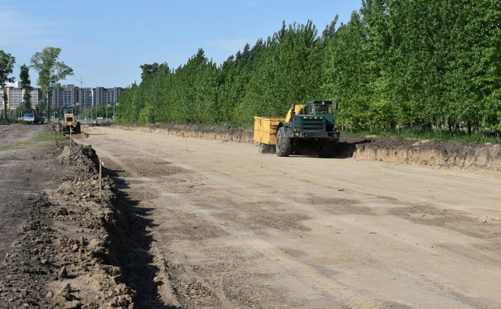 Новую дорогу строят в Барнауле