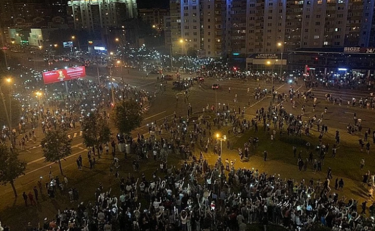 Белорусская ночь. После выборов в Минске прошли массовые протесты