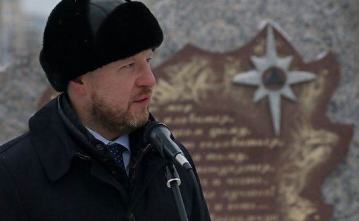 Виктор Томенко открыл аллеи памяти погибших при исполнении служебного долга спасателей и пожарных