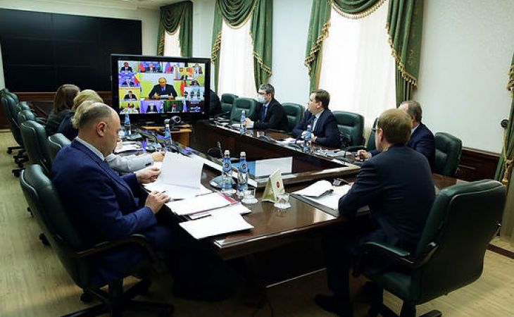 Виктор Томенко принял участие видеоконференции под руководством Владимира Путина